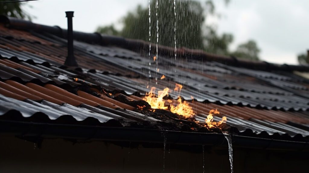 Can Water Leaking In Roof Cause A Fire?