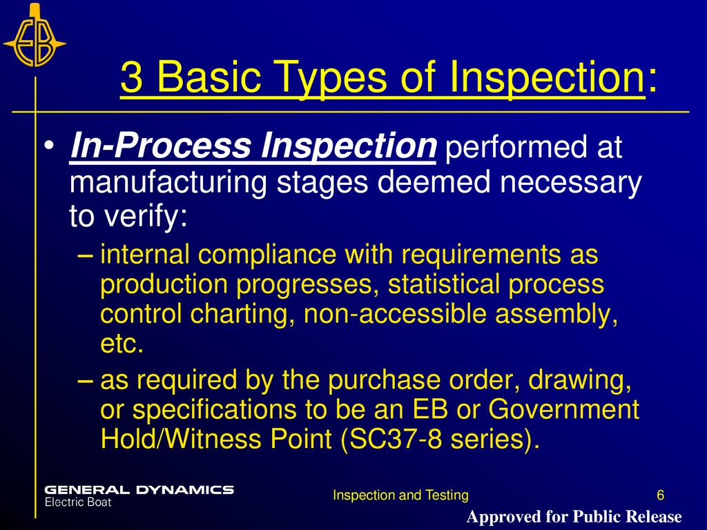 What Are The 3 Main Types Of Inspections?