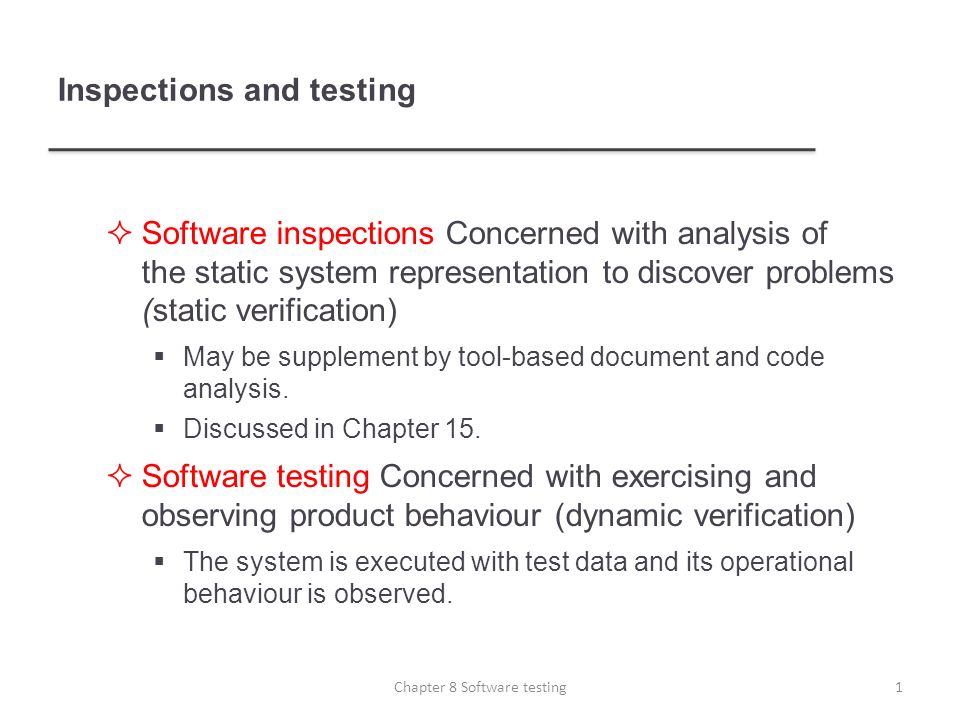What Is Inspection Concerned With?