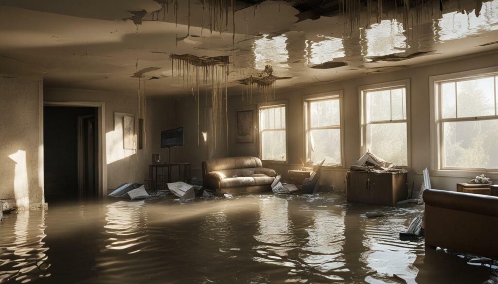 Flooded condo