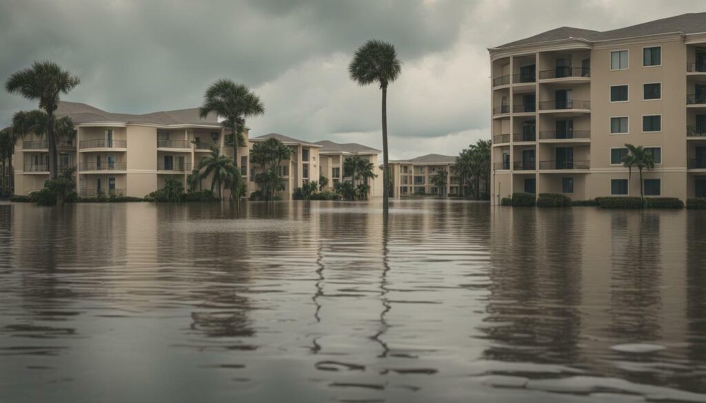 Flooded condo image