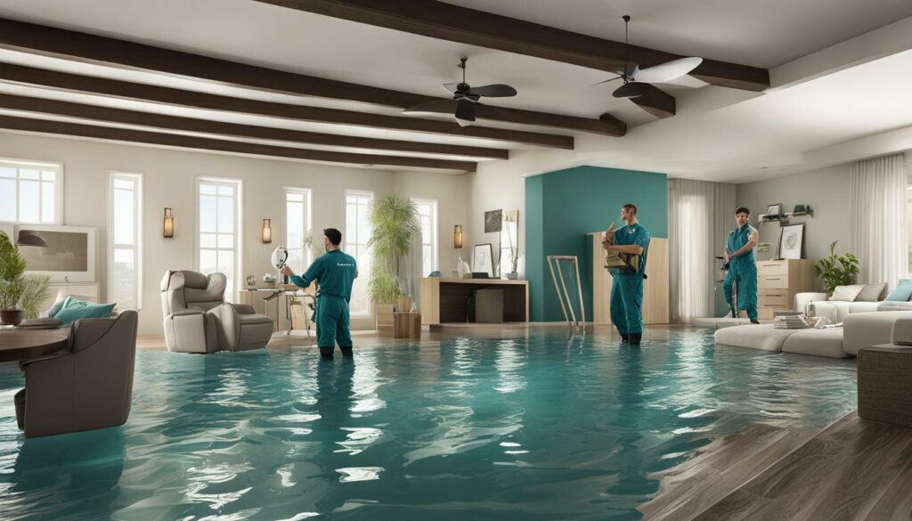 Water damage cleanup in Costa Mesa