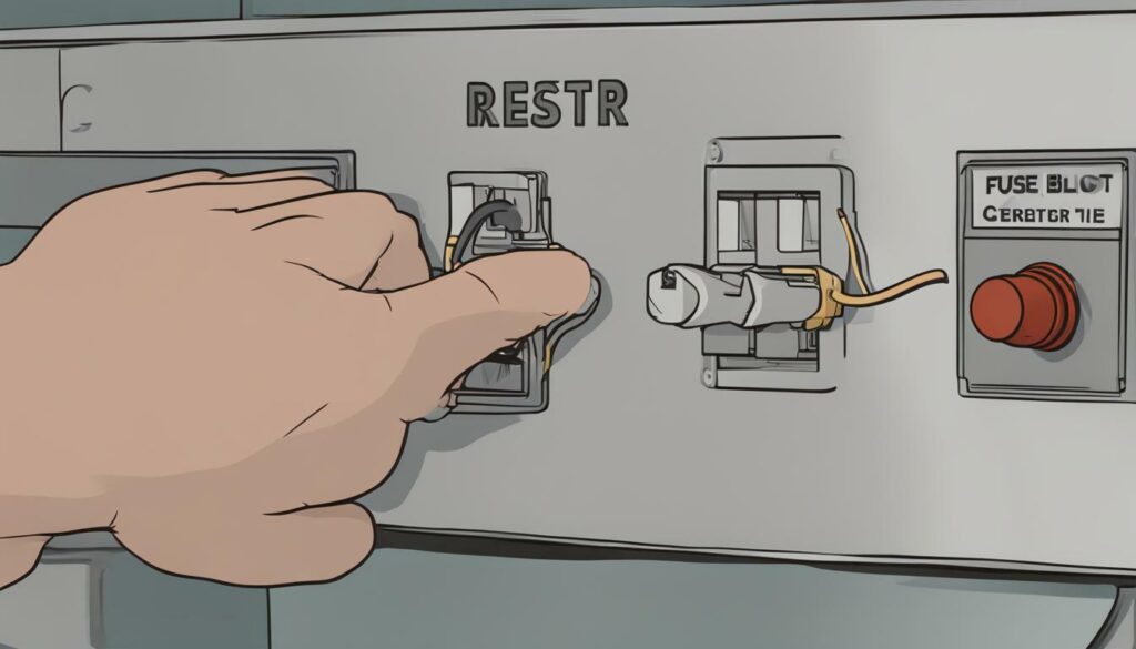 how to reset HVAC blower sleeper fuse